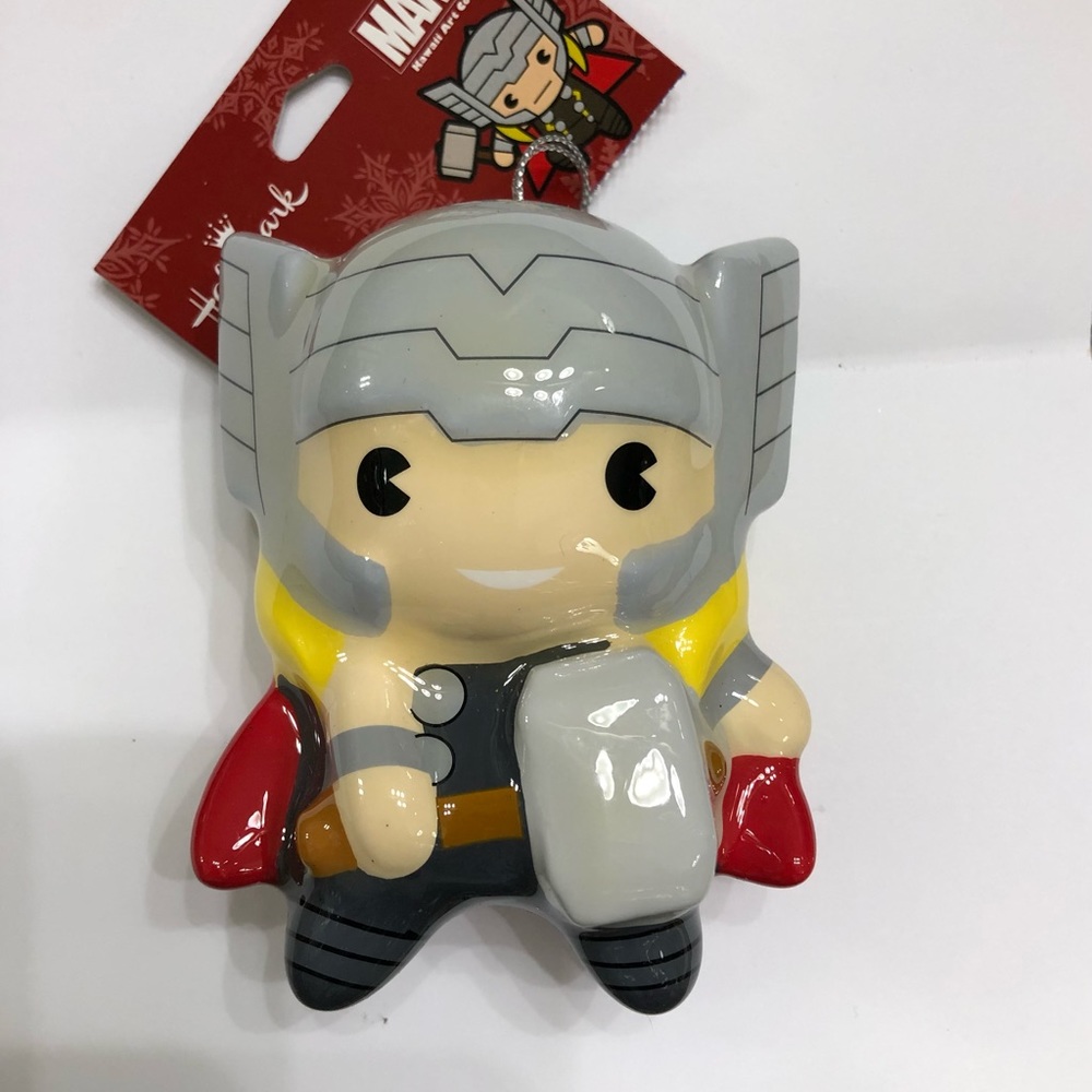 NIB Hallmark Avengers Thor Decoupage Christmas Ornament
